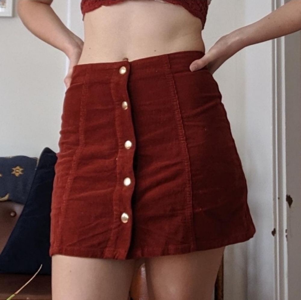 Topshop corduroy skirt